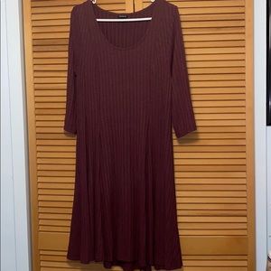 Torrid size 0 wine purple Midi dress
